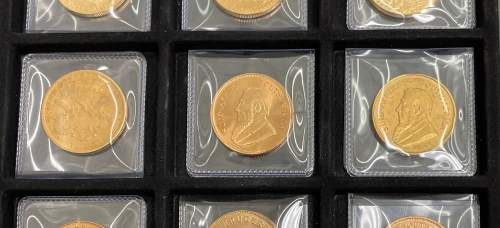 South Africa Krugerrand gold coins storage