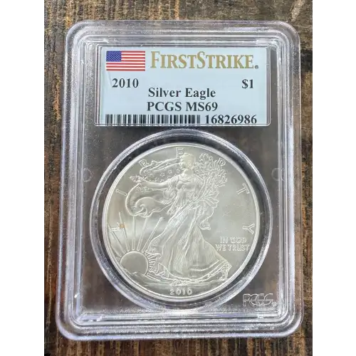 2010 $1 Silver Eagle First Strike