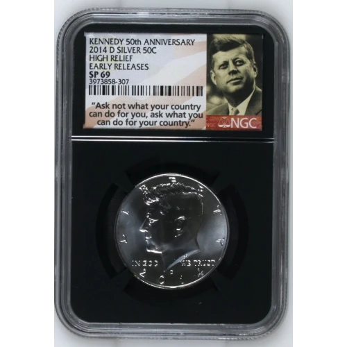 2014 D HIGH RELIEF EARLY RELEASES KENNEDY 50th ANNIVERSARY (2)
