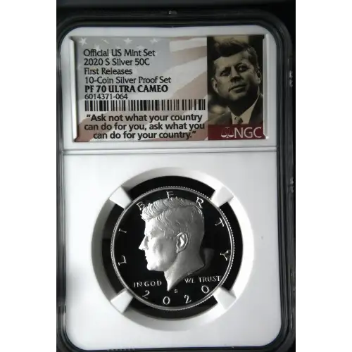 2020 S First Releases 10-Coin Silver Proof Set Official US Mint Set ULTRA CAMEO (2)