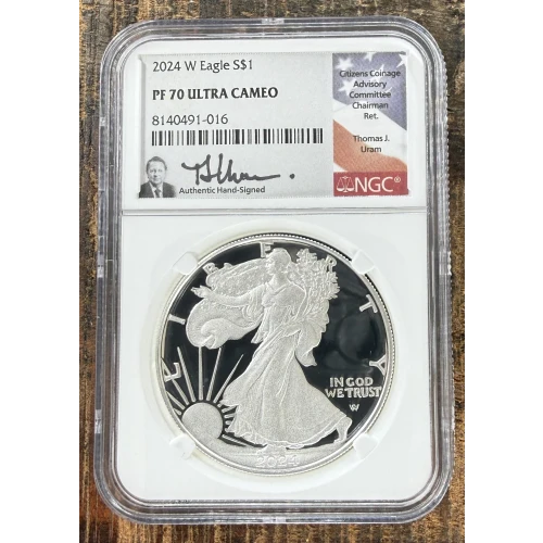 2021-S $1 US American Silver Eagle ~ Eagle Landing T-2 ~ PCGS PR70DCAM