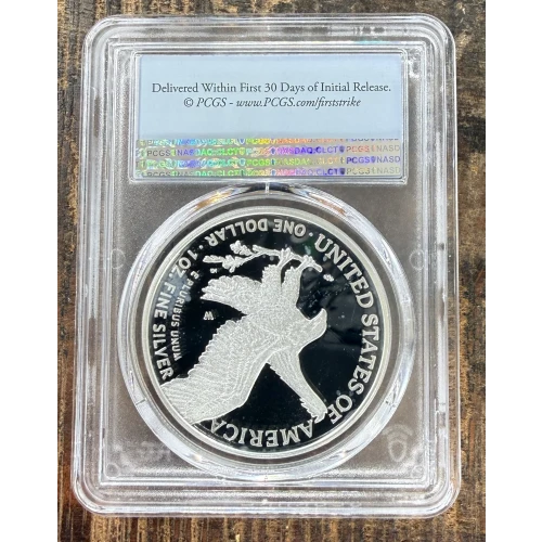 2021-S $1 US American Silver Eagle ~ Eagle Landing T-2 ~ PCGS PR70DCAM (2)