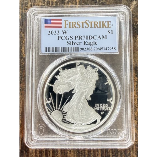 2021-S $1 US American Silver Eagle ~ Eagle Landing T-2 ~ PCGS PR70DCAM