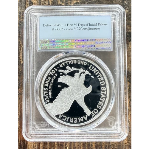 2021-S $1 US American Silver Eagle ~ Eagle Landing T-2 ~ PCGS PR70DCAM (2)
