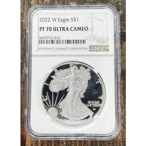 2021-S $1 US American Silver Eagle ~ Eagle Landing T-2 ~ PCGS PR70DCAM