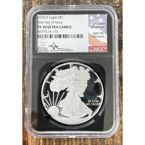 2021-S $1 US American Silver Eagle ~ Eagle Landing T-2 ~ PCGS PR70DCAM