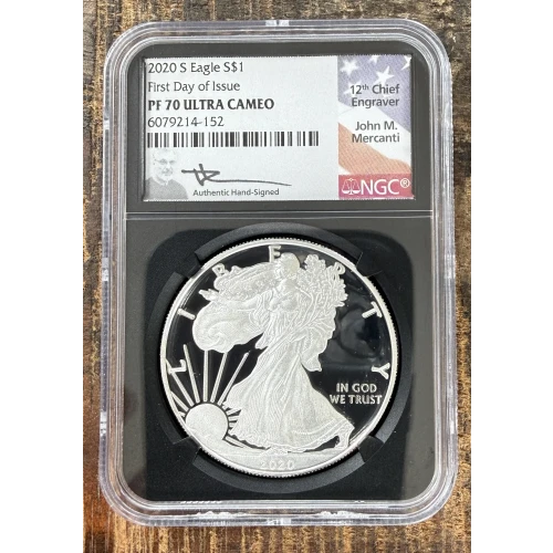 2021-S $1 US American Silver Eagle ~ Eagle Landing T-2 ~ PCGS PR70DCAM
