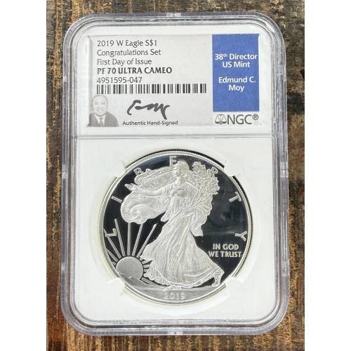 2021-S $1 US American Silver Eagle ~ Eagle Landing T-2 ~ PCGS PR70DCAM