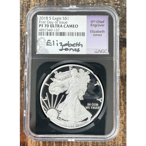 2021-S $1 US American Silver Eagle ~ Eagle Landing T-2 ~ PCGS PR70DCAM
