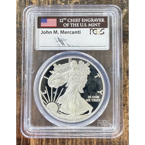 2021-S $1 US American Silver Eagle ~ Eagle Landing T-2 ~ PCGS PR70DCAM (2)