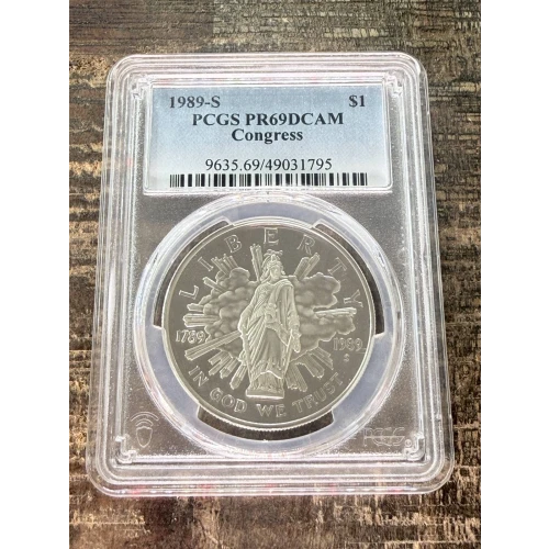 Modern Commemoratives --- Congress Bicentennial 1989-Silver- 1 Dollar (2)