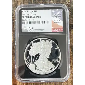 2021-S $1 US American Silver Eagle ~ Eagle Landing T-2 ~ PCGS PR70DCAM