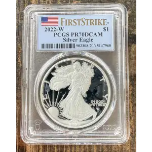 2021-S $1 US American Silver Eagle ~ Eagle Landing T-2 ~ PCGS PR70DCAM