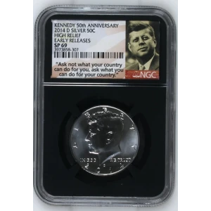 2014 D HIGH RELIEF EARLY RELEASES KENNEDY 50th ANNIVERSARY (2)