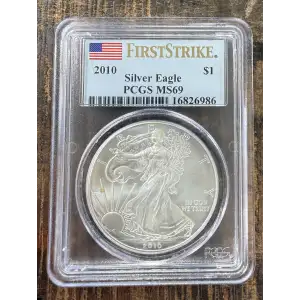 2010 $1 Silver Eagle First Strike