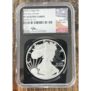 2021-S $1 US American Silver Eagle ~ Eagle Landing T-2 ~ PCGS PR70DCAM