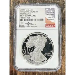2021-S $1 US American Silver Eagle ~ Eagle Landing T-2 ~ PCGS PR70DCAM
