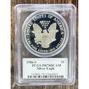 2021-S $1 US American Silver Eagle ~ Eagle Landing T-2 ~ PCGS PR70DCAM