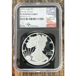 2021-S $1 US American Silver Eagle ~ Eagle Landing T-2 ~ PCGS PR70DCAM