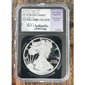 2021-S $1 US American Silver Eagle ~ Eagle Landing T-2 ~ PCGS PR70DCAM