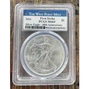 2016 $1 Silver Eagle Silver Eagle - 30th Anniversary First Strike First Strike