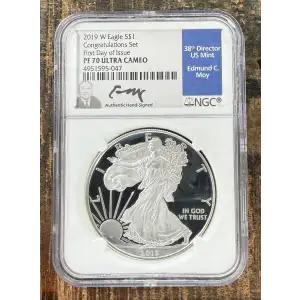 2021-S $1 US American Silver Eagle ~ Eagle Landing T-2 ~ PCGS PR70DCAM