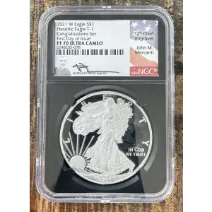 2021-S $1 US American Silver Eagle ~ Eagle Landing T-2 ~ PCGS PR70DCAM
