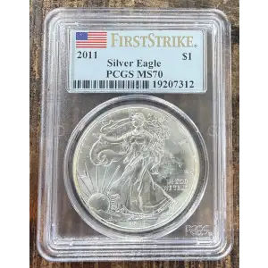 2011 $1 Eagle-25th Anniversary First Strike