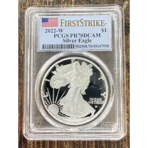2021-S $1 US American Silver Eagle ~ Eagle Landing T-2 ~ PCGS PR70DCAM