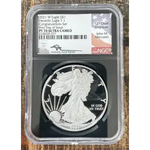 2021-S $1 US American Silver Eagle ~ Eagle Landing T-2 ~ PCGS PR70DCAM