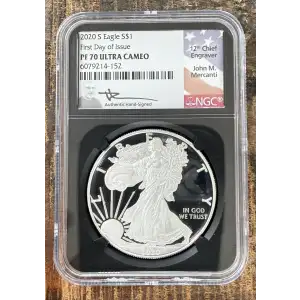 2021-S $1 US American Silver Eagle ~ Eagle Landing T-2 ~ PCGS PR70DCAM