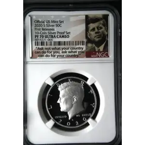 2020 S First Releases 10-Coin Silver Proof Set Official US Mint Set ULTRA CAMEO (2)