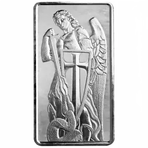 Scottsdale Mint 10 oz Archangel Michael Silver Bar (2)