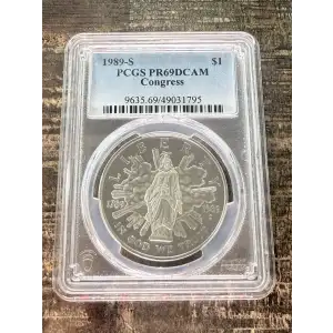 Modern Commemoratives --- Congress Bicentennial 1989-Silver- 1 Dollar (2)
