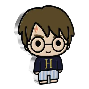 HARRY POTTER-  2021 1oz In Hogwarts Pyjamas Silver Chibi Coin (2)
